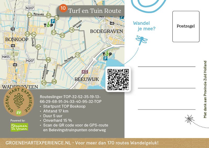 10.Ansichtkaart achterzijde Turf en Tuin Route