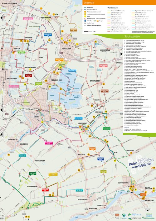 Wandelkaart.Gouwe.Wiericke.kaartzijde